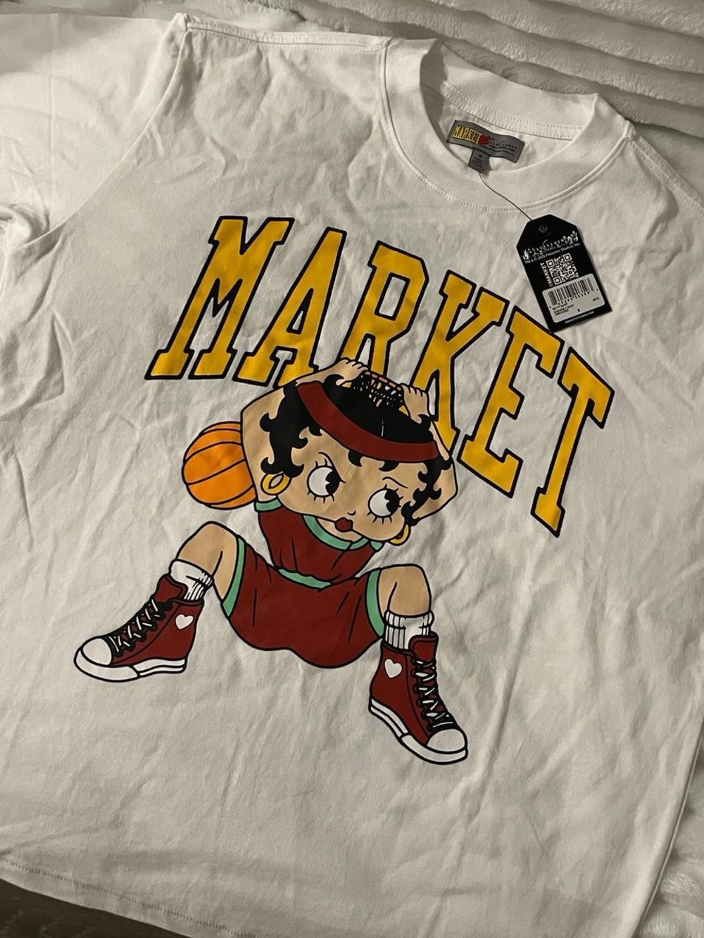 MARKET Betty Boop Basketball T-Shirt NWT Size S - Streetwear
